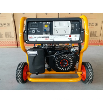 3kw Electric Start Portable Gasoline Generator Petrol with RCD